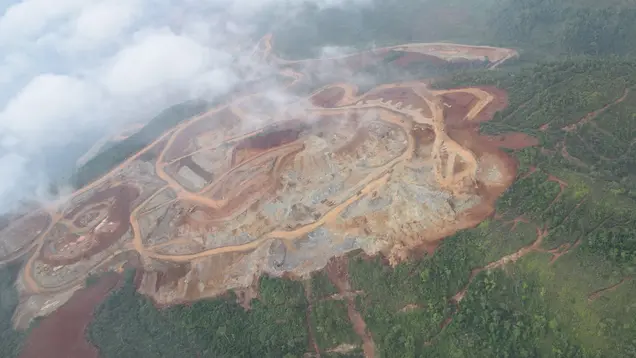 Mine in Guatemala ©OroVerde/E. Mannigel Eine Mine, mitten im Regenwald von oben fotografiert.